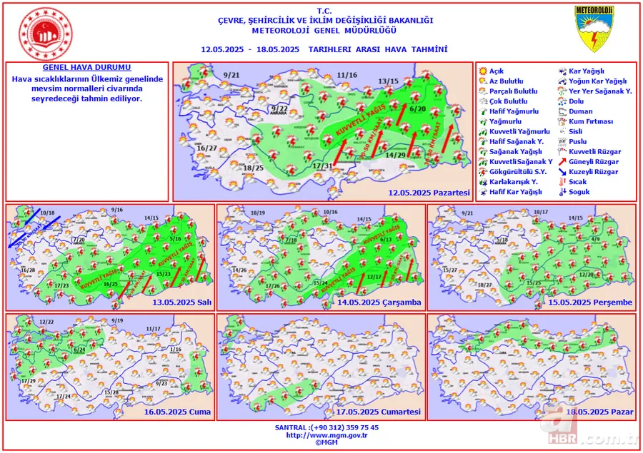 Rusya’dan kış geri döndü! 12 Mayıs hava durumu uyarısı: Soğuk, yağış, fırtına ve gök gürültüsü... 7