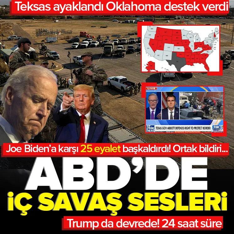 ABDde iç savaş sesleri! 24 saat verildi...