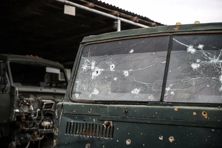 Batan Ermenistan’ın malları bunlar: İşte bırakıp kaçtıkları askeri araçlar