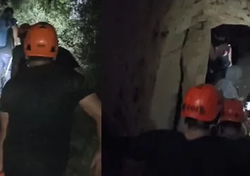 Korkunç olay! 5 metre yükseklikten mağaraya düştü