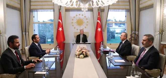 Son dakika: Başkan Erdoğan Katar Dışişleri Bakanı Al Sani’yi kabul etti