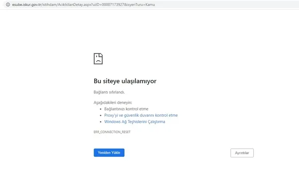 İŞKUR çöktü mü? İŞKUR’a neden girilmiyor? esube.iskur.gov.tr açılmıyor! 28 Kasım 2022 İŞKUR ne zaman düzelir?
