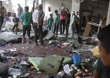 Gazze'de vahşeti gözler önüne seren görüntü! Bütünlüğü bozulmuş ceset parçaları plastik poşetlere konuldu