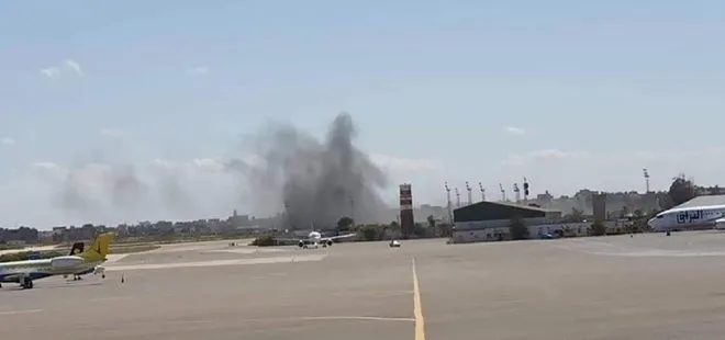 Hafter milislerinden Libya’daki Mitiga Havalimanı’na roketli saldırı
