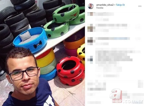 Eski lastikleri toplayıp bakın ne yaptı... 7