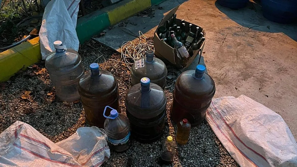 Aydın'da 6 ton sahte şarap ele geçirildi: 1 gözaltı