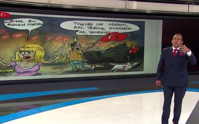 "Tiyatroysa gel yerime sen oyna...!"