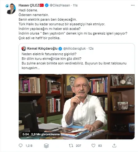 Kılıçdaroğlu’nun faturamı ödemiyorum açıklamasına ittifak ortağı İYİ Parti karşı çıktı! AK Parti’den sert tepki: Provokasyon peşinde