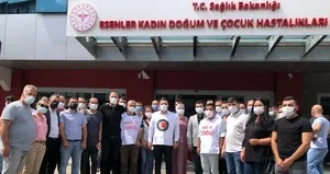 İBB muhabiri sağlık çalışanlarına saldırdı