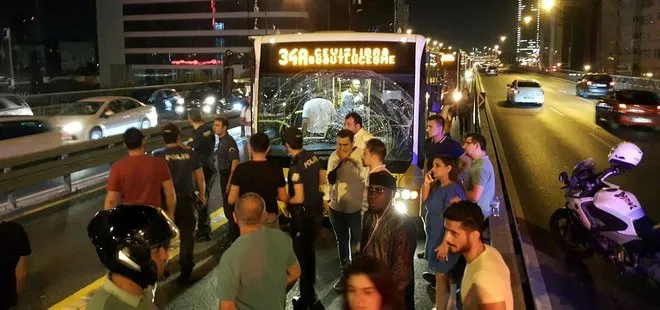 Mecidiyeköy'de metrobüs kazası