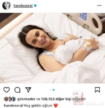 Hande Soral ve İsmail Demirci oğulları Ali’yi kucağına aldı! İşte Ali bebeğin ilk fotoğrafı 14