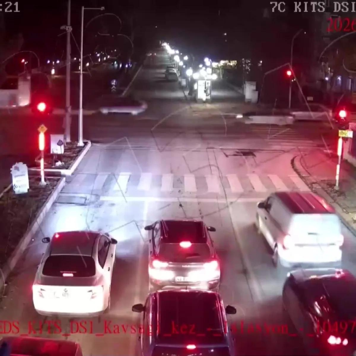 Kütahya'daki trafik kazaları kamerada