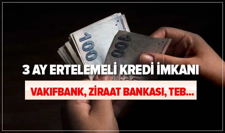 3 ay ertelemeli 10 000 30 000 ve 50 000