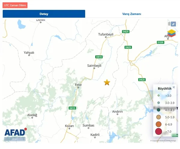 AFAD: Adana'da deprem meydana geldi | 2023 son depremler listesi - 1