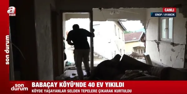 A Haber Babaçay Köyü’nde! Tepelere çıkarak kurtuldular