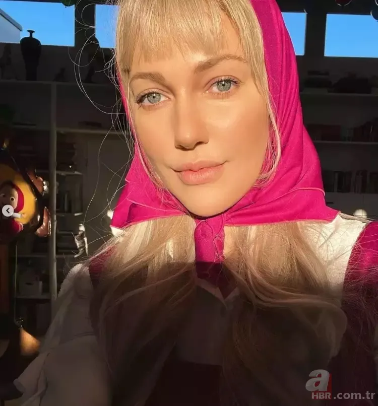 Meryem Uzerli’den ‘Maşa ve Koca Ayı’lı doğum günü kutlaması! Kızı için kostüm giydi 6