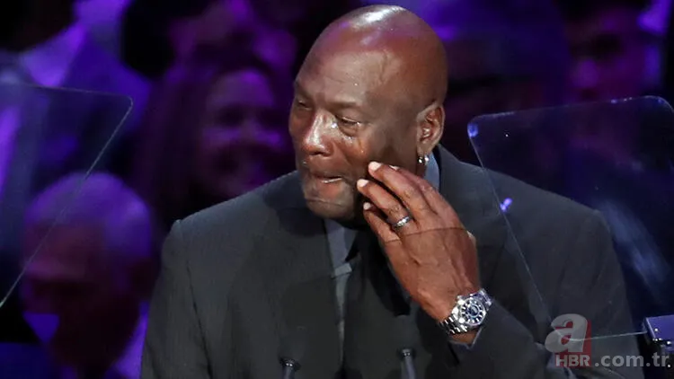 Michael Jordan Kobe Bryant'ın veda töreninde gözyaşlarını tutamadı 1