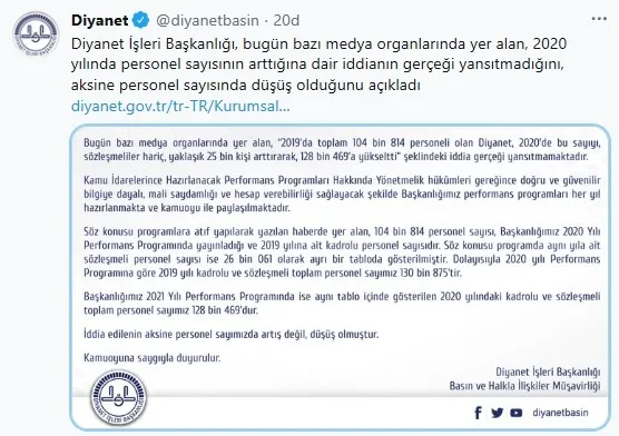Yine Sözcü Gazetesi yine yalan! Diyanet İşleri Başkanlığı’nı hedef aldı