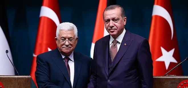 Başkan Erdoğan Mahmud Abbas ve Abdülmecid Tebbun ile görüştü