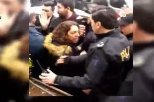 Yine HDP yine provokasyon! HDPli vekil polise tekme attı