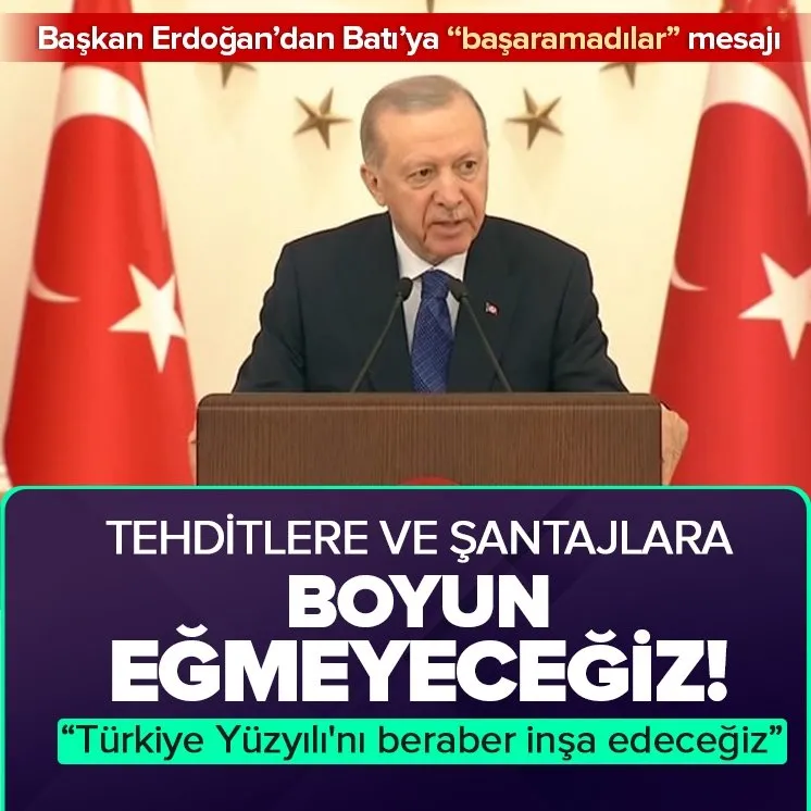 Başka Erdoğan’dan net mesaj!