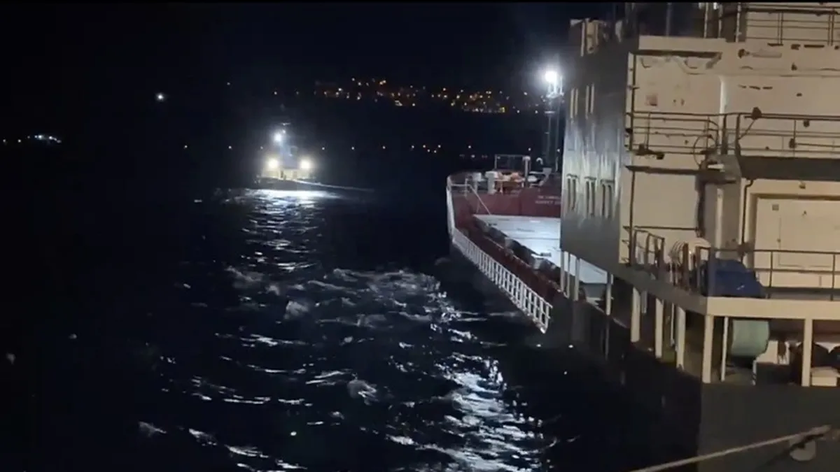 Çanakkale Boğazı'nda gemi arızası