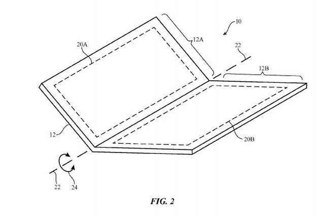 Apple'dan katlanabilen iPhone patenti - 1