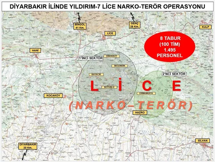 Bakanlık duyurdu! Diyarbakır'da Yıldırım-7 Lice Narko-Terör Operasyonu başlatıldı