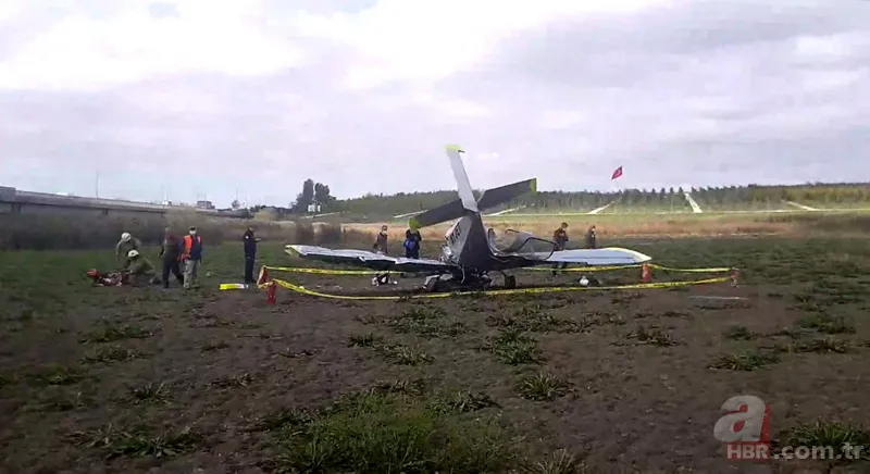 Son dakika: İstanbul Büyükçekmece'de eğitim uçağı düştü! A Haber olay yerinde 4