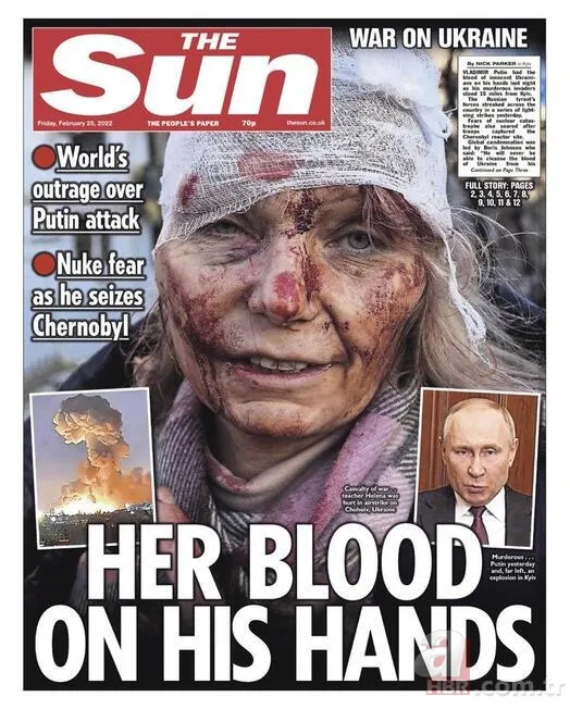 Rusya'nın Ukrayna'yı işgali dünya basınında: 'Putin'in kanı' 4