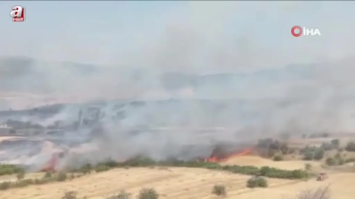 Kepsut'ta arazi yangını