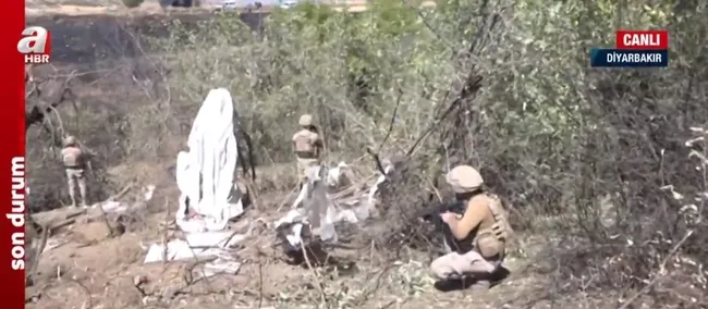 A Haber operasyonun yapıldığı bölgede! İşte teröristlerin saklandığı sığınak