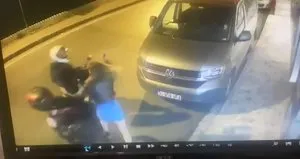 Motosikletliden kadına taciz