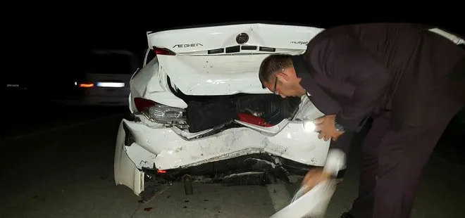 Aşırı alkolü sürücü bayram dönüşüne geçen aileye çarptı: 3 yaralı