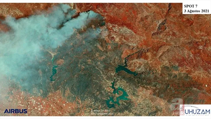 Orman yangınları uzaydan görüntülendi! 85 bin futbol sahası büyüklüğünde
