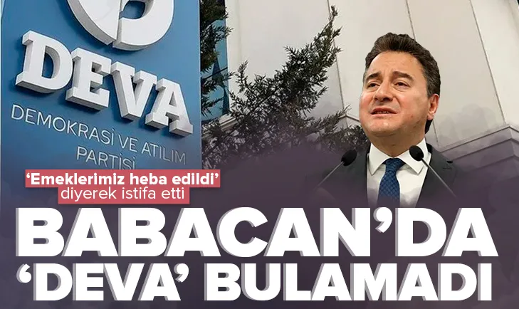 Deva Partisinde istifaların ardı arkası kesilmiyor!