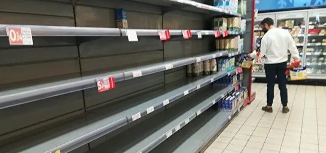 Avrupa’da gıda ve tedarik krizi! Market rafları boş kaldı