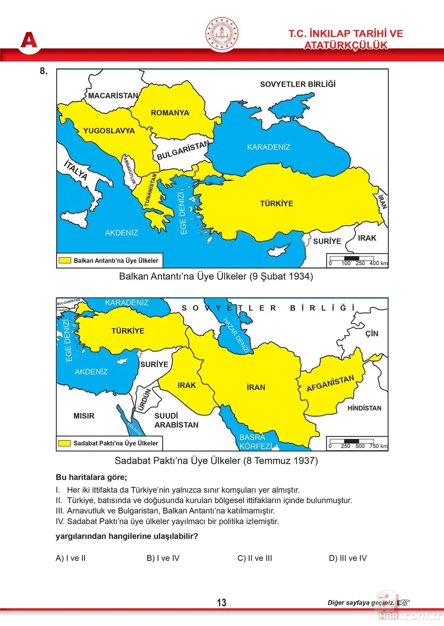 meb.gov.tr: LGS 2021 soruları ve cevapları burada! Sözel ve sayısal LGS soru kitapçığı ve cevap anahtarı tam liste 16