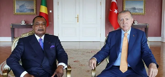Cumhurbaşkanı Erdoğan Kongo Cumhuriyeti Cumhurbaşkanı N’Guesso ile görüştü