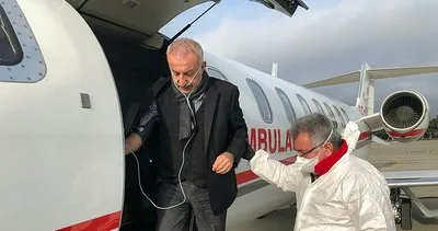 Azerbaycan'da Kovid-19 'a yakalanan iş insanı ambulans uçakla Türkiye'ye getirildi