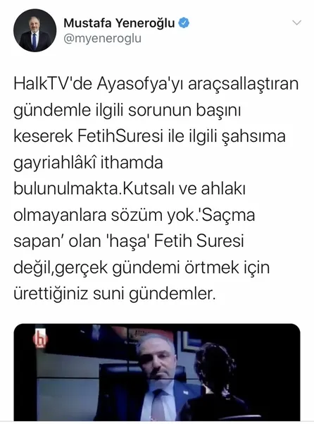 Mustafa Yeneroğlu, iki sene önce mit ve hikaye dediği kutlamaları öven animasyon filmini paylaşmış