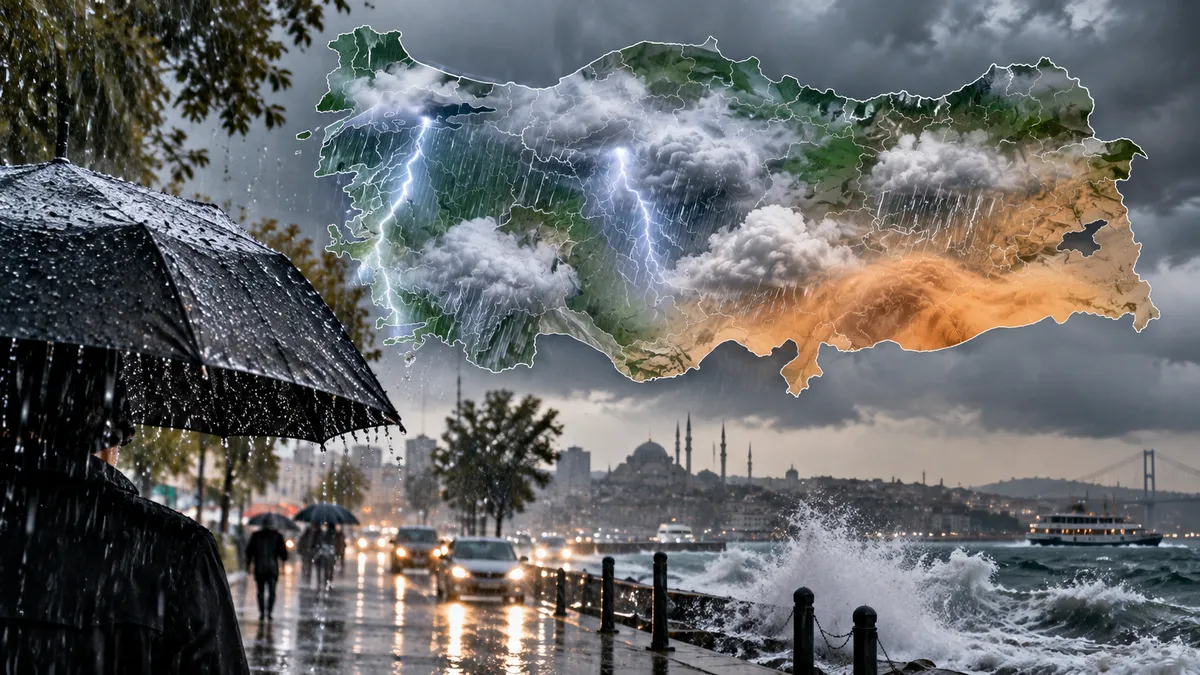 Meteoroloji'den 8 il için sarı kodlu uyarı! Sağanak geliyor, sıcaklıklar 6 derece düşecek