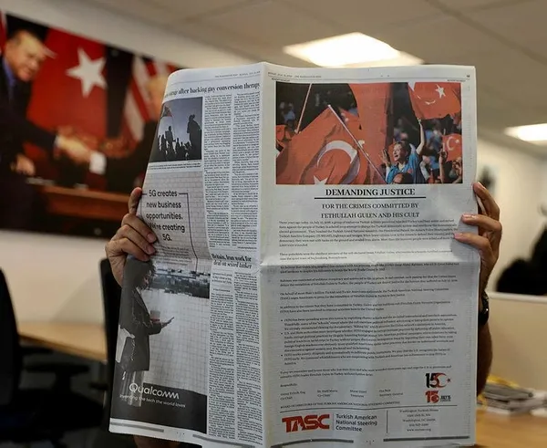 Washington Post gazetesine dikkat çeken "15 Temmuz" ilanı - 1