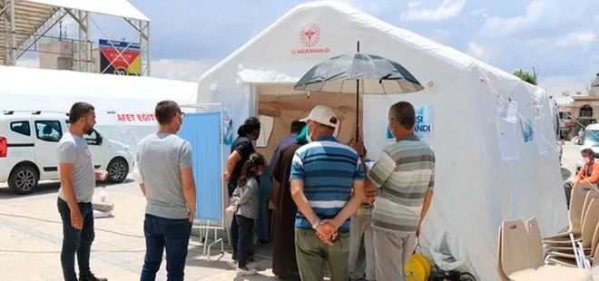 Yozgat’ta koronavirüs aşısı çadırı kuruldu
