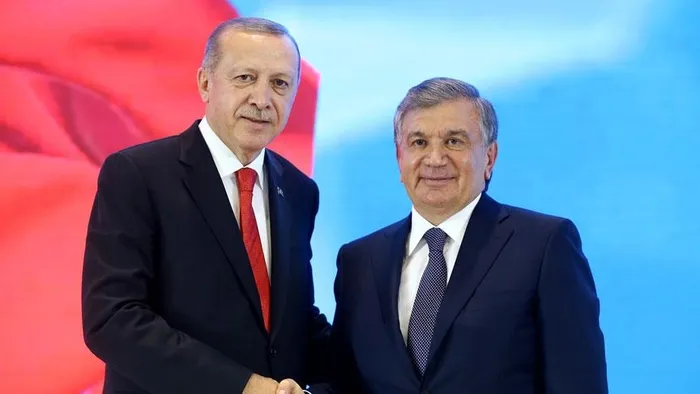 Son dakika: Başkan Erdoğan Özbekistan Cumhurbaşkanı Şevket Mirziyoyev ile görüştü - 4