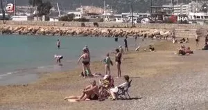 Mart ayında deniz keyfi