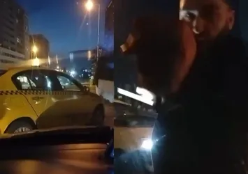 Esenyurt'ta taksiciler arasında park kavgası! Saldırı anı kameraya yansıdı