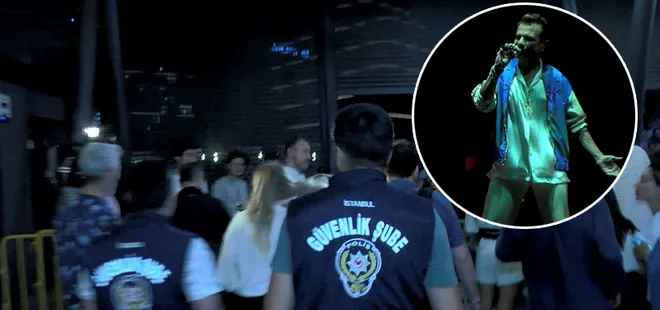İstanbul’da Kenan Doğulu konserinde baskın