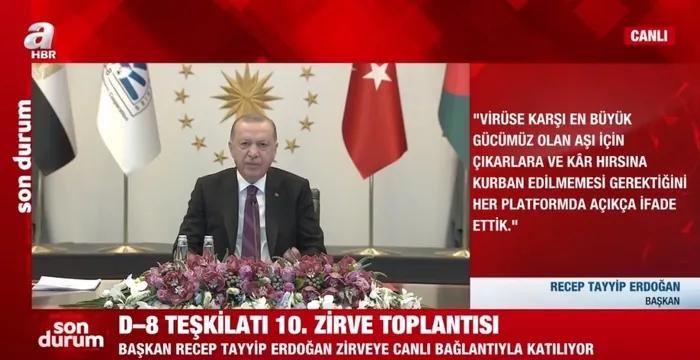 Son dakika: Başkan Erdoğan'dan D-8 Teşkilatı 10. Zirve Toplantısı'nda önemli açıklamalar - 2