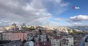 İstanbul’da gökkuşağı sürprizi